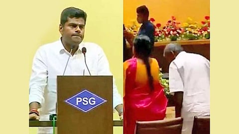 கல்லூரி விழாவில்
கண்கலங்கிய அண்ணாமலை - எழுந்து நின்று வணங்கிய பெற்றோர்