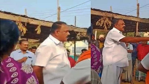 தகாத வார்த்தைகளில் திட்டி மிரட்டிய திமுக பிரமுகர்