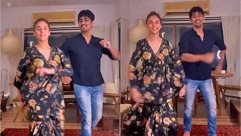 ட்ரெண்டிங் பாடலுக்கு சித்தார்த்துடன் ஆட்டம் போட்ட அதிதி ராவ்!