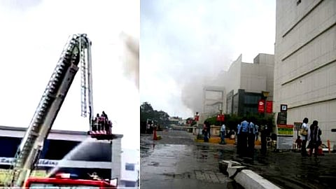 எக்ஸ்பிரஸ் அவென்யூ வணிக வளாகத்தில் திடீர் தீ விபத்து!