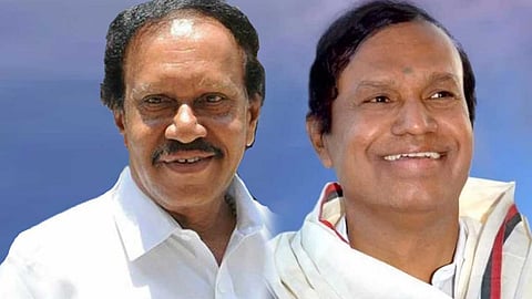 கட்டித் தழுவிக்கொண்ட திமுக அதிமுக எம்.பிக்கள்!