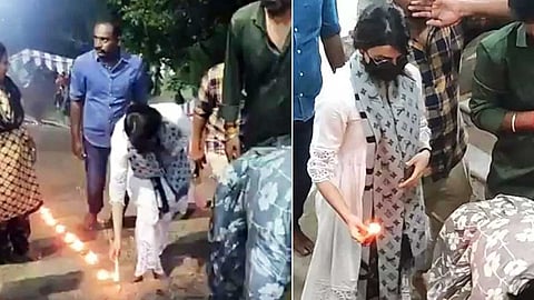 600 படிக்கட்டுகளில் கற்பூரம் ஏற்றி வழிபட்ட நடிகை சமந்தா! காரணம் இதுதான்!