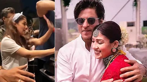 ஷாருக்கான் நயன்தாராவுக்கு கொடுத்த முத்தம்! வைரல் வீடியோ!