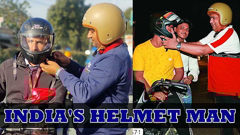 56,000 தலைக்கவசங்களை தானம் அளித்த தலைக்கவச கொடைவள்ளல்!