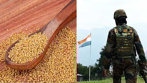 ராணுவ வீரர்களின் தினசரி உணவில் தினை இருக்க வேண்டும்: இந்திய ராணுவம் உத்தரவு!