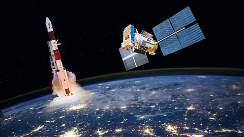 செயற்கைக்கோள் மூலம் எடுக்கப்பட்ட புகைப்படங்களில் ஒளிரும் இந்தியா!