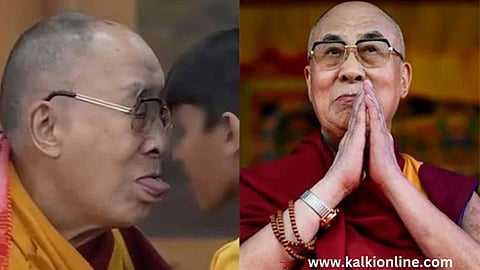 சிறுவன் உதட்டில் முத்தம்: மன்னிப்பு கேட்ட தலாய்லாமா.