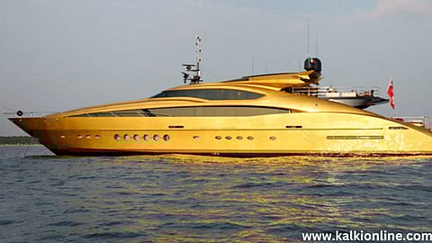 10,000 கிலோ தங்கம் மற்றும் பிளாட்டினத்தால் உருவான உல்லாசப்படகு!