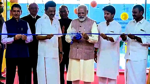 பிரதமர் நரேந்திர மோடி திறந்து வைத்த சென்னை விமான நிலையத்தின் ஒருங்கிணைந்த பன்னாட்டு முனையம்!