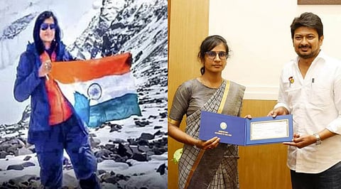 எவரெஸ்ட் சிகரம் ஏறி சாதனை படைத்த தமிழ் பெண்ணுக்கு அமைச்சர் உதயநிதி வாழ்த்து!