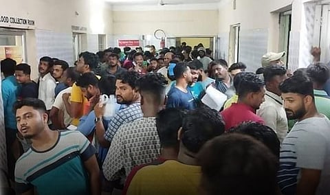 ரத்த தானம் செய்ய விரைந்த மனிதம் மாறாத தன்னார்வலர்கள்!