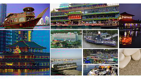 உலகின் பிரபலமான 10 மிதக்கும் உணவகங்கள். இந்தியாவைச் சேர்ந்த உணவகமும் ஒன்று இருக்கிறது.