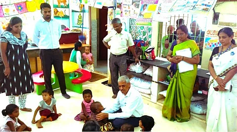 அடையாறு மண்டல குழந்தைகள் வளர்ச்சி மைய செயல்பாடுகளை ஆய்வு செய்த தலைமைச் செயலர் சிவ்தாஸ் மீனா!