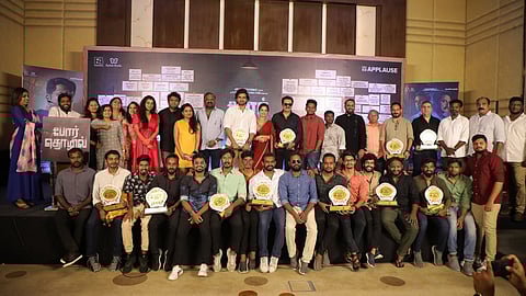 ஹாலிவுட் தரத்தை கொடுத்த  இயக்குநர் விக்னேஷ் ராஜா போர் தொழில் திரைப்பட வெற்றி விழாவில் சரத் குமார்!