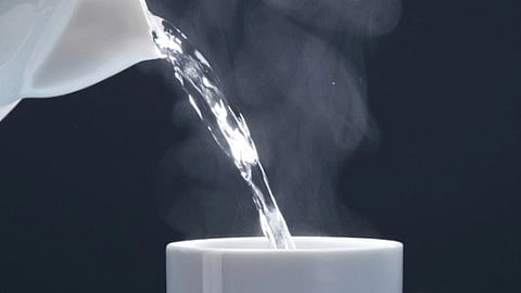 Hot water