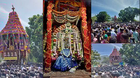 "மதுர குலுங்க குலுங்க" தேரில் பவனி வந்த அழகர்.. கண்டு ரசித்த மக்கள்!