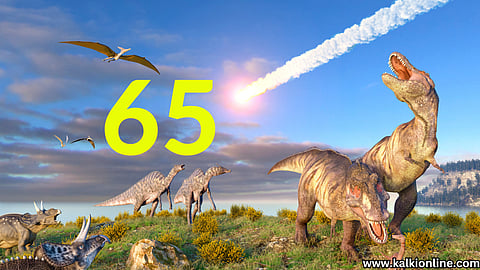 The cataclysm that Earth faced 65 million years ago.