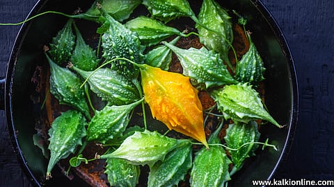 Eating Bitter gourd does wonders for the body.