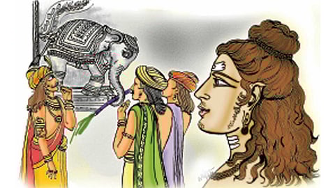 The Stone Elephant and lord shiva