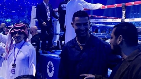 Football player Ronaldo with Salman Khan