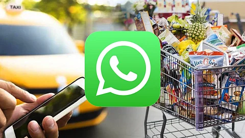 cab booking and groceries now on Whatsapp