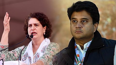 பிரியங்கா காந்தி, ஜோதிர் ஆதித்ய சிந்தியா