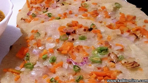 Oats Uthappam recipe.