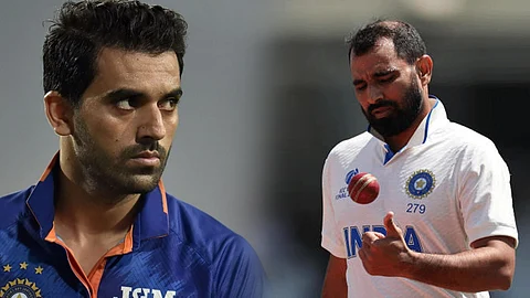 Mohammed Shami and Deepak Chahar