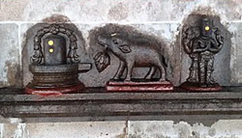 Do you know which place Mahavishnu worshiped Lord Shiva in Varaha form?