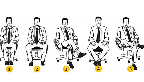 Personality can be determined by the way you sit