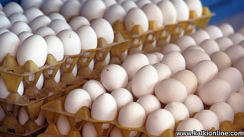Rise in egg prices.