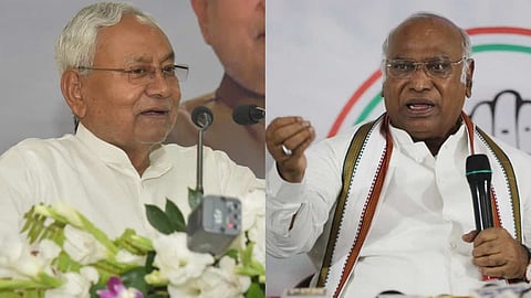 Nitish says he isn’t unhappy, has no objection to Kharge’s projection as PM face