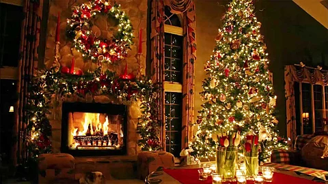 Christmas tree; Christmas songs too!