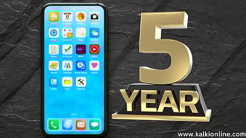 Smart phones can only be used for 5 years.