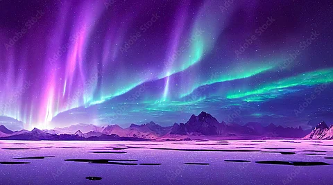 The Aurora Borealis is also magnificent in beauty