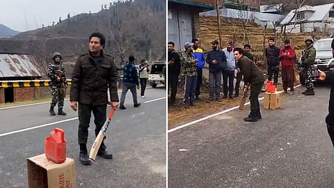 Sachin's playing on Kashmir Road