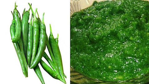 பச்சை மிளகாய் சட்னி...