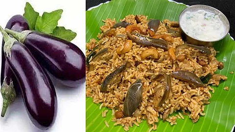 கடாய் கத்திரி சோறு ...