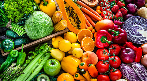 Colorful foods that give a healthy life