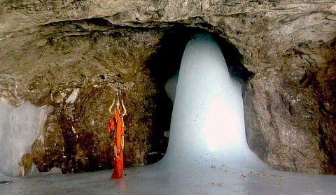 Amarnath Cave wonder snow lingam