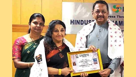 பத்மினி பட்டாபிராமனுக்கு மரியாதை...