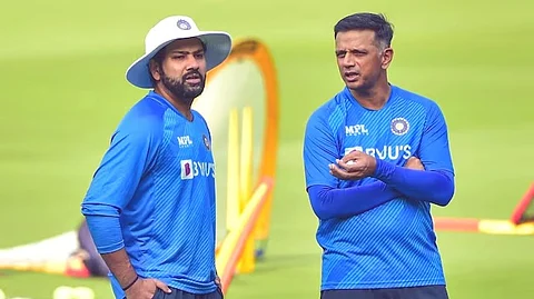 Rohith sharma and Rahul Dravid