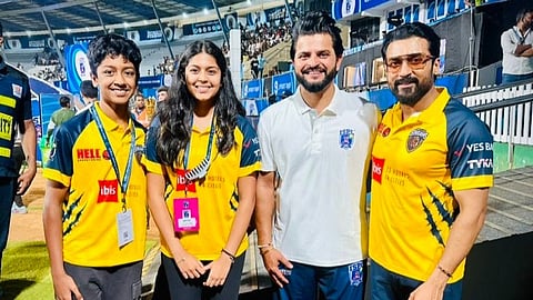 surya family with Raina