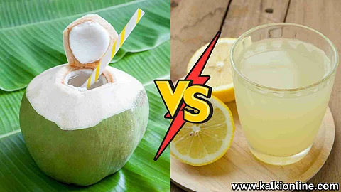 lemon juice and tender coconut