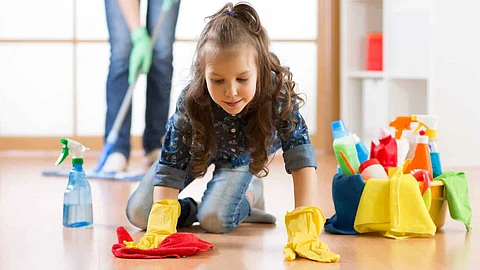 How to get kids used to housework