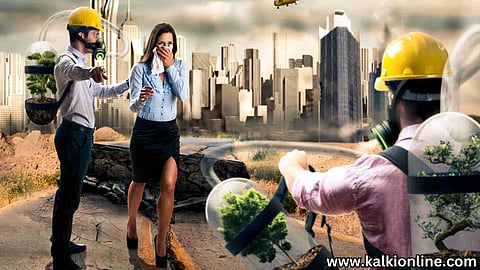 People on Pollution Place