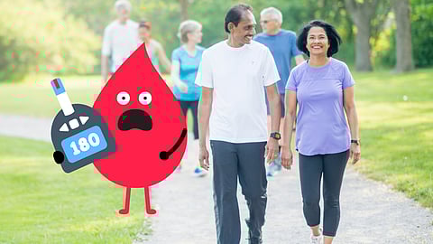 Diabetic Patients walking
