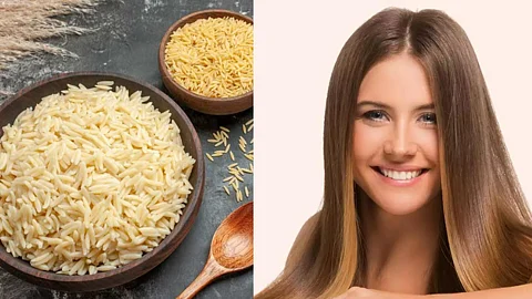 Rice and Straight hair