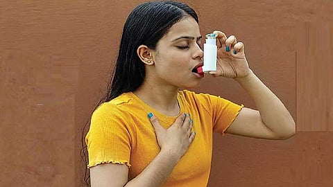 woman with asthma