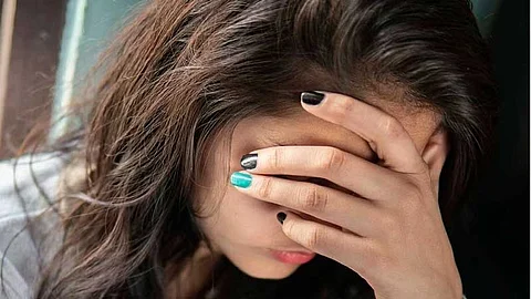 Girl with depression